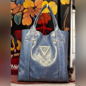GUESS Bright Candy Collection Blue Tote Bag